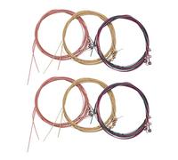 Pyugxab 6 cuerdas de repuesto para guitarra acústica (2 unidades, 2 juegos de metal y 2 juegos de cobre y 2 multicolor)