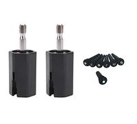 Pyugxab 6 de puente de guitarra de ébano, punto Abanlone y 2 bobinadores de cuerdas, extractor de clavijas de repuesto para taladro eléctrico