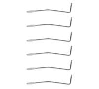 Pyugxab 6 palancas plateadas de 5,0 mm de acero para guitarras eléctricas, instrumentos