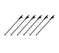 Pyugxab 6 Paquete de Extremo Fuerte del Violonchelo de la Fibra de Carbono Negro 3/4 & 4/4 Piezas de Cello