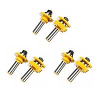 Pyugxab 6 piezas de Fresa deCarril de 1/2 pulgada Cortador de cincel para trabajar la madera