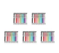 Pyugxab 60 Piezas Bling Bling 2-En-1 Slim Crystal Diamond Stylus Pen Y Bolígrafos de Tinta (12 Colores)