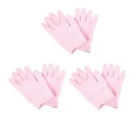 Pyugxab 6X Guantes Hidratantes Guantes de Algodón con Forro de Gel con Aceites Esenciales y Vitaminas para Reparar el Eccema Manos Secas, Agrietadas y ÁSperas