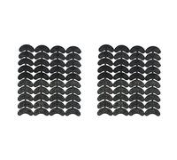 Pyugxab 80 unidades de 40 pares de almohadillas de goma para la reparación de zapatos, tamaño: 56 x 24 x 3,1 mm