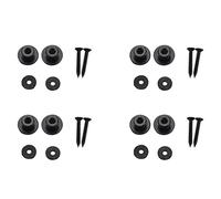 Pyugxab 8Pcs Cabeza de Botones de Correa de Guitarra Correa para Partes de Bajos de Guitarra Acústica Eléctrica, Negro