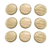 Pyugxab 9 Piezas, Botones Dedo de Trompeta, Tapa de Tornillo Tapa de Trompeta Dedo de Válvula, Accesorios para Trompeta Baja Musical, Amarillo