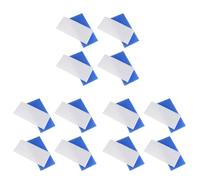 Pyugxab Aficionado Al Aerógrafo Juego de Filtros para Cabina de Pulverización de Aerógrafo, Filtro de Reemplazo de Cabina de Fibra de Vidrio Compatible para Master, Paasche 12 Piezas Azul