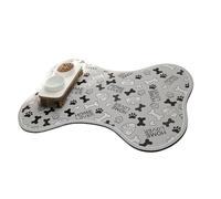 Pyugxab Alfombrilla Absorbente Antideslizante para Comida de Perros, Alfombrilla para de Perros, Suministros para Mascotas, Dispensador de Secado Rápido (Solo Alfombrilla)