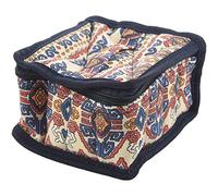 Pyugxab Bolsa de almacenamiento de aceite con 16 rejillas para viajes, conveniente estuche para de 10 ml/15 ml, color rojo arroz, Rojo arroz