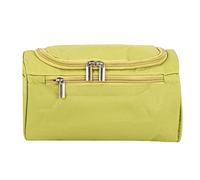 Pyugxab Bolso grande para cosméticos, estuche de maquillaje, organizador de cremallera, organizador de almacenamiento, artículos de baño, baño, color rosa, verde