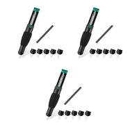 Pyugxab Bomba de Succión para Desoldar de Doble Anillo, Desoldador de Succión Al Vacío de Succión de Soldadura Potente de Plástico con 15 Boquillas Adicionales