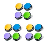 Pyugxab Botones Grabables para Perros, Botones para Perros para ComunicacióN Zumbador de Entrenamiento de Mascotas, Juego de Botones Parlantes para Perros, Regalo Divertido, 12 Piezas