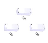 Pyugxab Caja de pedal de aluminio para guitarra estilo 1590A, 3 piezas