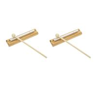 Pyugxab Campanas de Mano 2 Fonema Instrumento de PercusióN Juguete Musical Campana de Viento de Madera Herramientas para Profesores de MúSica Campana de Mano