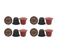 Pyugxab CáPsula de Café Expreso Reutilizable Recargable de 12 Piezas para MáQuina de Café CáPsula Reutilizable Recarga CáPsula VacíA