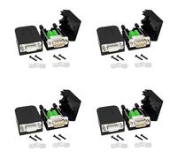 Pyugxab Conector Sin Soldadura DB9 RS232 D-Sub Serial una Terminal de Puerto de 9 Adaptador Macho Hembra con Estuche (4 Piezas-Macho + 4 Piezas-Hembra)