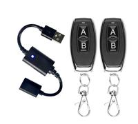 Pyugxab Controlador de Interruptor de Control Remoto Inalámbrico USB de 5 V CC, Encendido y Apagado para Luz LED, Lámpara de Lectura de Tira, Ventilador de Luz y Más