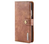 Pyugxab - de piel sintética tipo cartera con ranura para tarjetas de crédito, 14,7 cm, color marrón