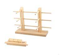 Pyugxab Estante de exhibición de gafas de sol de madera de , soporte de exhibición de gafas, soporte de joyería para múltiples pares de gafas, escaparate doble de 6