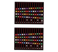 Pyugxab Etiquetas Engomadas para Diapasón de Ukelele Etiquetas Engomadas de Traste de Acordes Etiqueta Engomada de la Nota Guía de Dedos para Principiantes de Ukelele 20 Piezas