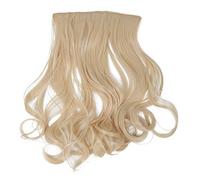 Pyugxab Extensiones de pelo muy realista, 5 clips, 55 cm, color beige