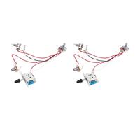 Pyugxab Kit de cableado para guitarra eléctrica, 1 volumen, 1 tono, 3 interruptores de palanca de 500 K, 2 juegos