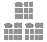 Pyugxab Paquete de 36 Paneles Acústicos Autoadhesivos, Paneles de Espuma Una Prueba de Sonido, Paneles de Pared de Insonorización de Alta Densidad para El Hogar (Gris)