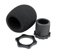 Pyugxab para micrófono, cubierta de esponja, anticaídas, antivuelco, anillo antideslizante, cubierta superior para micrófono