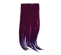 Pyugxab Pyugxab (R) Clip Interior Liso Azul Púrpura Pelo Extensiones Fibra Sintética Punk