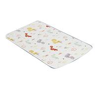 Pyugxab Recién Nacido Impermeable Pañal Esteras Protección Algodón Transpirable Absorbente Activo Sábana Cama Cojín 19.6 X 27.5 A