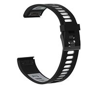 Pyugxab Reloj deportivo para Fenix5 / 5Plus, correa de silicona suave para Fenix5/5Plus, color negro