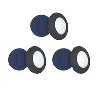 Pyugxab Soporte para Collar de, para Air Tag Cat Collar Holder Compatible con GPS Tracker, Paquete de 6 Fundas Negro y Azul