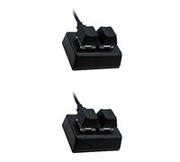 Pyugxab Teclado de programación macro de 2 teclas, mini teclado RGB para juegos, interruptor rojo, teclado personalizado OSU, teclado para juegos, color negro