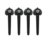 Pyugxab Vástago de Cuerda de Ébano para Violonchelo, 4 Perillas de Afinación de Concha de Abulón Talladas A Mano, Accesorios para Violonchelo, Clavo para Violonchelo