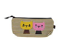 Pyugxab Vida Escolar Niños Caja Maquillaje Bolsa Muenze Teléfono Móvil Almacenamiento - Azul, marrón