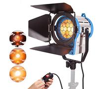 PYXEL Profesional Fresnel de Tungsteno Iluminación Continua Mandarina Video luz del Punto 650W Dimmer con Bombilla Halógena para Fotográfico Estudio