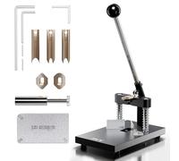 PYY Cortador de esquinas redondeadas - Máquina de herramientas de manualidades de papel laminado de cartulina de papel de borde redondo | 3 troqueles R4 mm R6 mm R10 mm | Grosor máximo de corte de 30