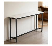 PYYDJQ Delgada detrás de la Mesa del sofá 60 100 140 180 Cm Detrás De La Mesa del Sofá Estrecha con Pies Ajustables, Mesa Consola Funcional Y Delgada para Libros(Wood,200x20x80cm/78.7x7.9x31.5in)