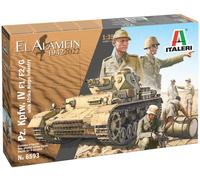 Pz.IV F1 / f2/G Tanque Con Afrika Korps Infantry el Alamein 1942 1 :3 5 Plastic