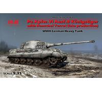Pz.kpfw.vi Ausf.b Ir-Sistema Henschel Turret Late WWII German Heavy Tank 1 :3 5