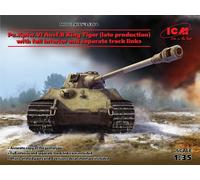 Pz.kpfw.vi Ausf.b King Tiger Late Completo Opcional Interior WWII German Tank 1
