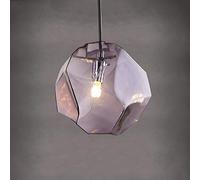 PZ LV Lámpara de Techo, Lámpara de Techo LED de Vidrio Creativa for Dormitorio, Oficina, cafetería, Restaurante, galería de Arte, Halloween, Navidad(Gray)