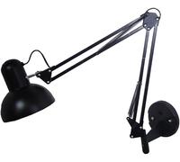 PZAOJAU Lámpara de pared industrial negra con brazo oscilante, apliques de pared de brazo largo ajustable, lámpara de aluminio con brazos dobles, trabajo de arquitecto plegable, iluminación de montaje