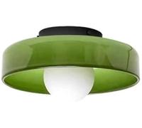 PZAOJAU Lámpara de techo moderna para pasillo de mediados de siglo, lámpara de techo para cocina de granja, luz de techo de vidrio verde naranja para baño, luz de techo empotrada para porche delantero