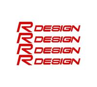 PZAQTE Emblema Adhesivo, para Volvo R Design Adhesivos con el Logo del Emblema Emblema Insignia Pegatina Insignia Decoración Calcomanía,A