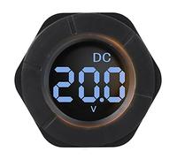 PZEM-019V Medidor de Voltaje CC Digital LCD Redondo 0-300 V - Probador de Voltaje de Alta Precisión para Uso Automotriz, Doméstico e Industrial