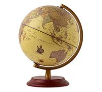 PZEOB Globo decorativo globo giratorio vintage con base de caoba Globos Vintage Globo Mundial de Mesa Globos geográficos educativos Interesante