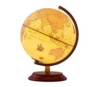 PZEOB Globo decorativo globo giratorio vintage con base de caoba Globos Vintage Globo Mundial de Mesa Globos geográficos educativos Interesante