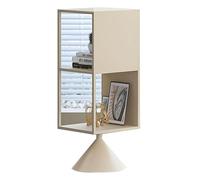 PZEOB Librería de pie de madera, 2 niveles/3 niveles, estantería giratoria de 360°, estantería de presentación, estantería de pie de suelo moderna, perfecta presentación