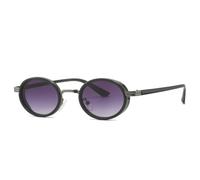 PZEOB Marcos de Gafas al Aire Libre Interiores del Marco metálico de Las Gafas de Sol ovaladas de la Moda